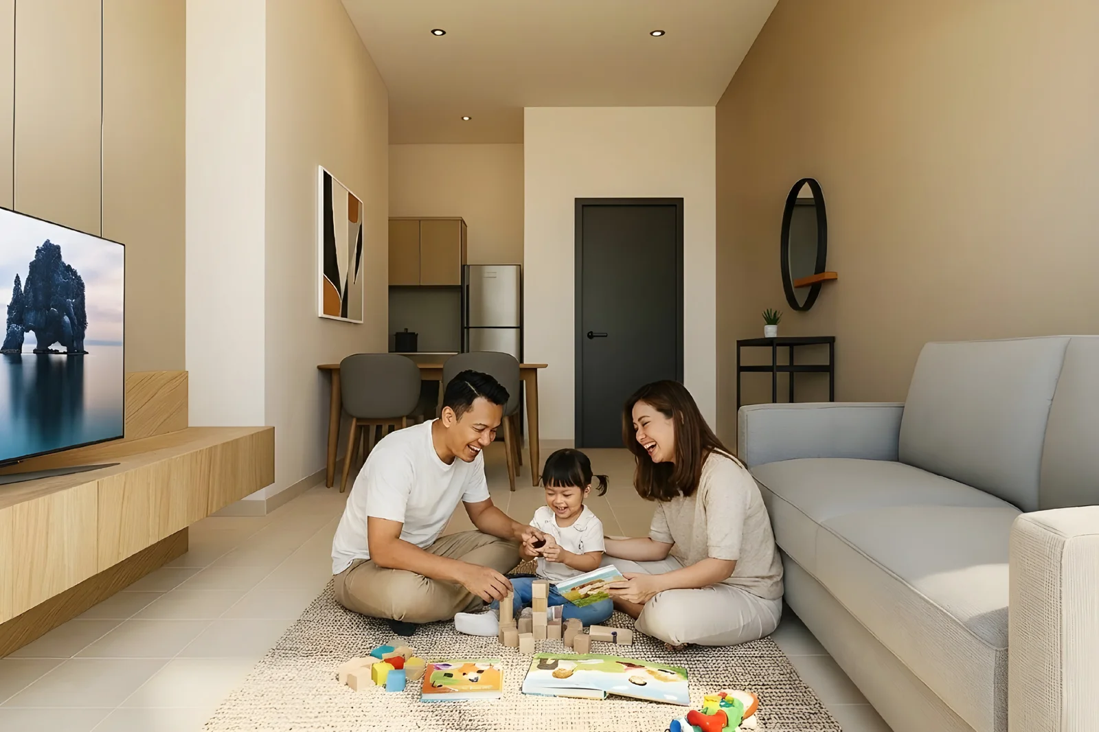 Serai Perdana Type A bathroom render